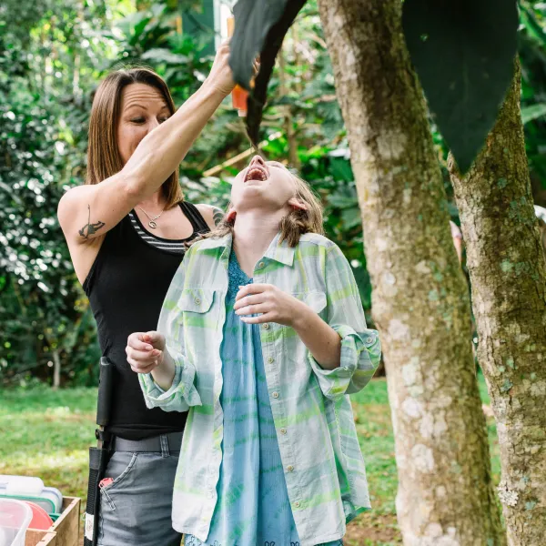 Sampling on Kauai Chocolate Farm Tour